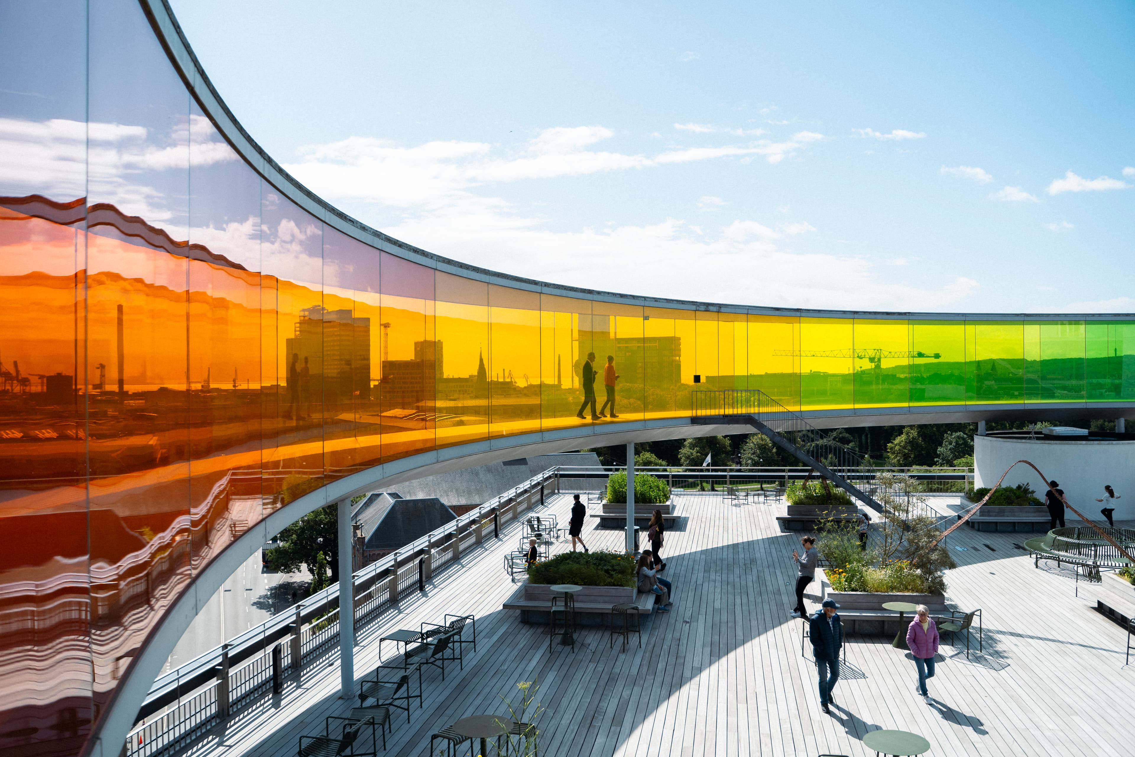 Regnbuen på toppen af Aros - Your rainbow panorama