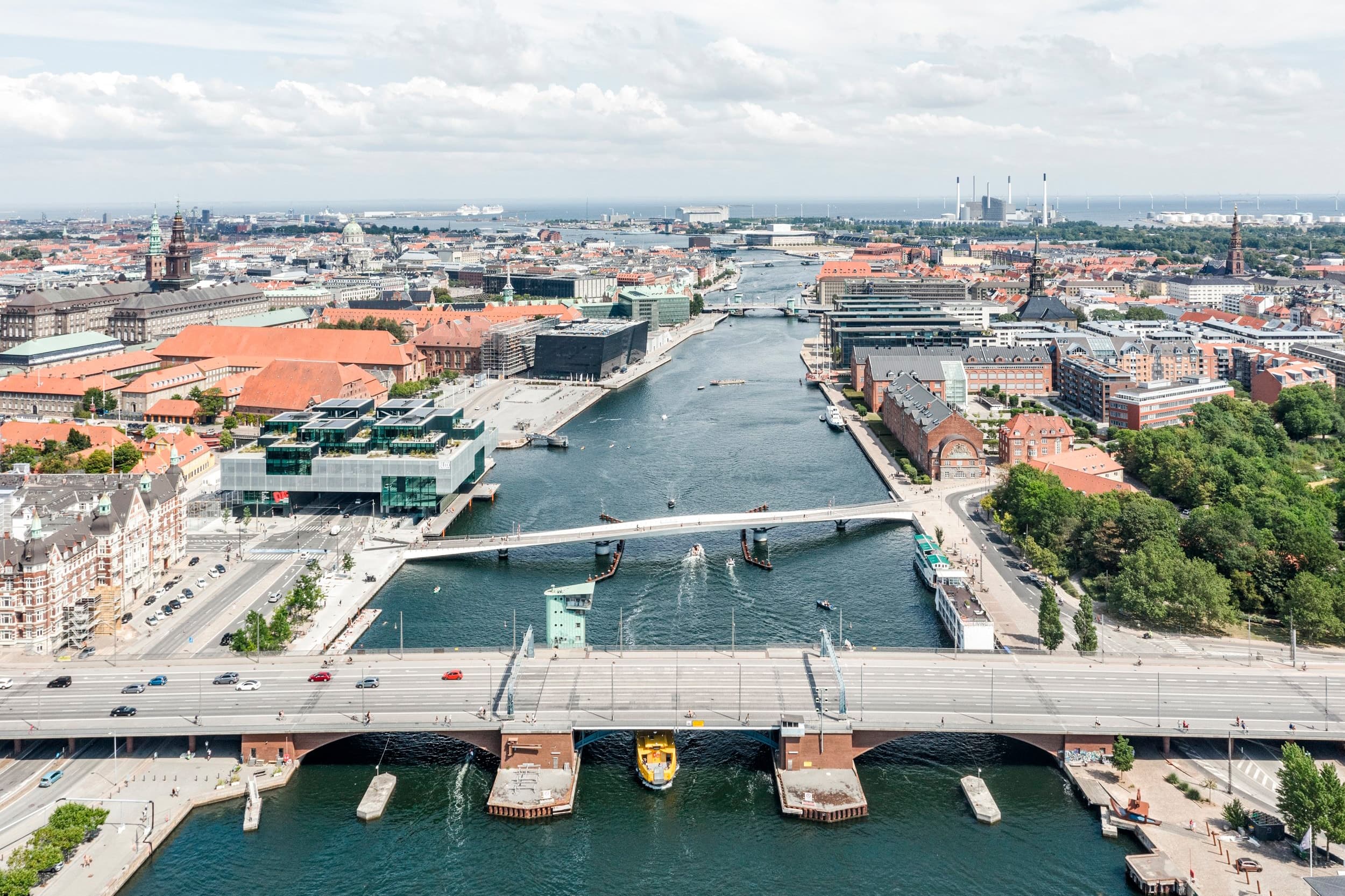 Dronefoto af Københavns Havn