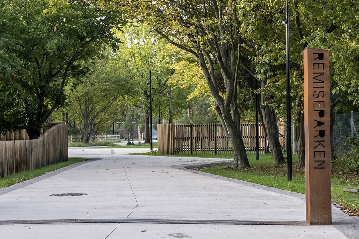 Skiltet til Remiseparken