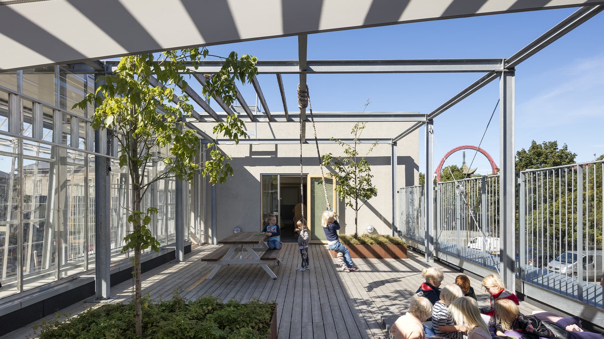 Børnebyen leg udenfor