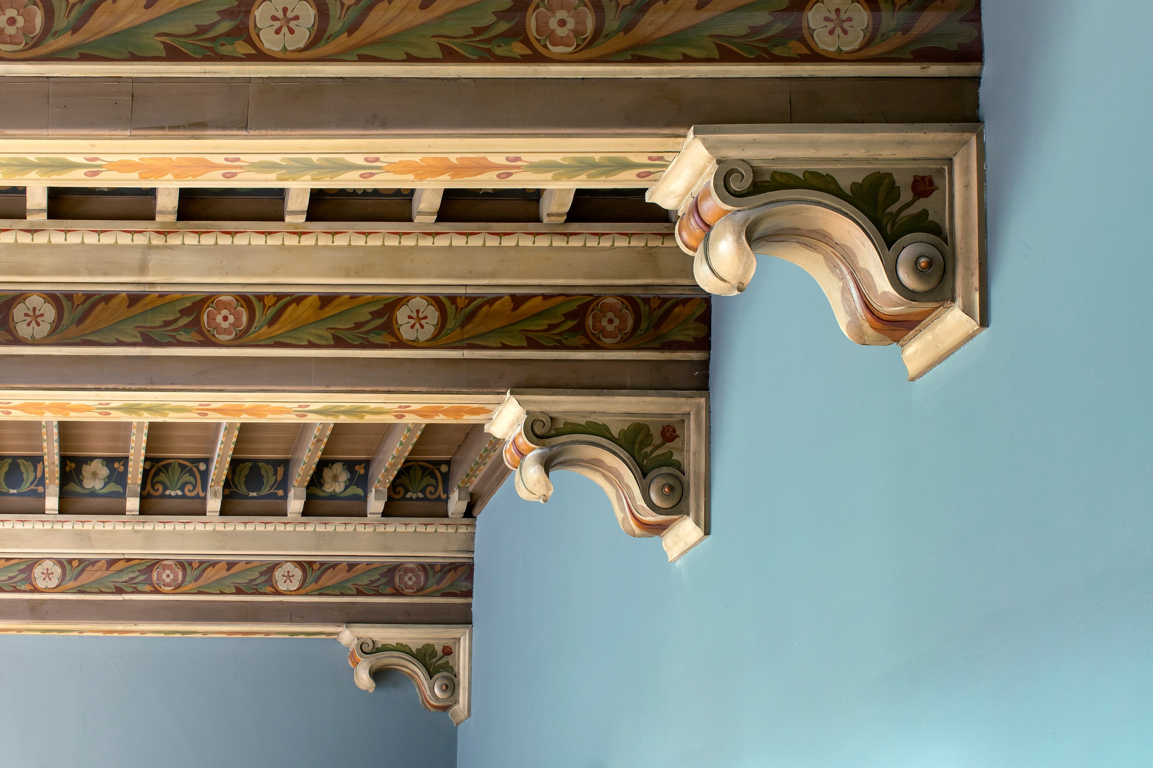 Bjælkeloft detalje på København Museum