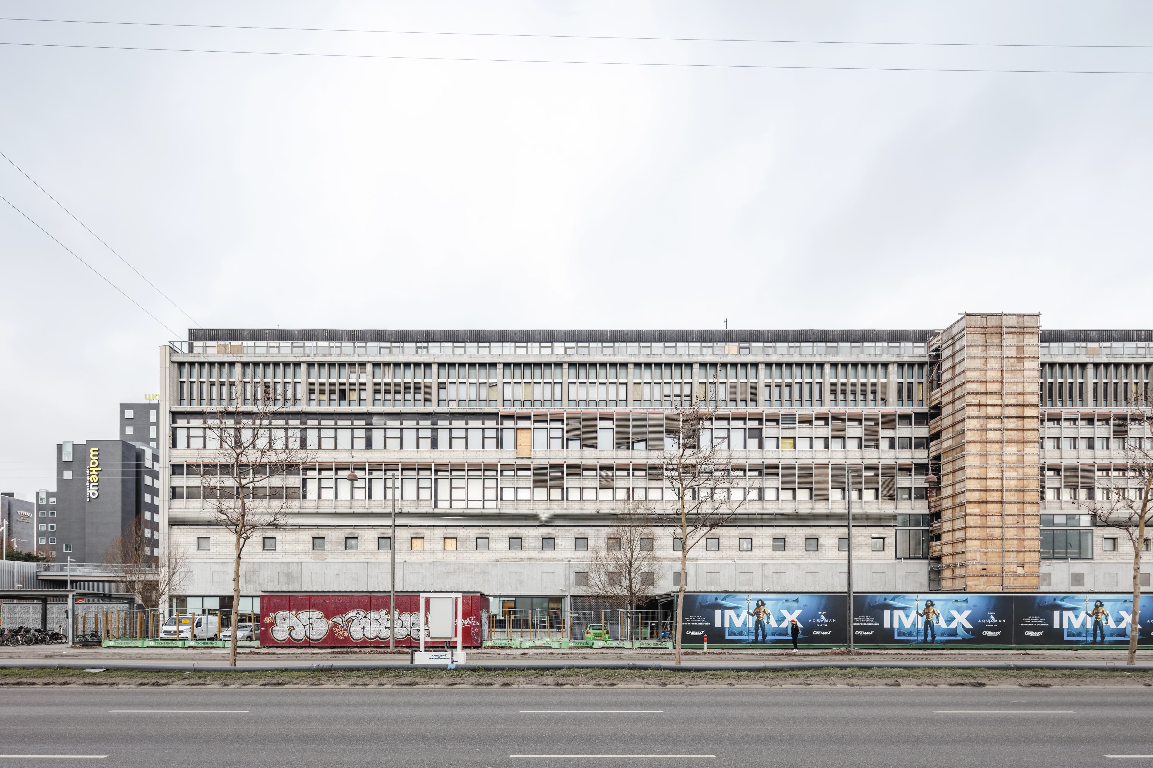 Gammel facade på DSB's godsbanehotel