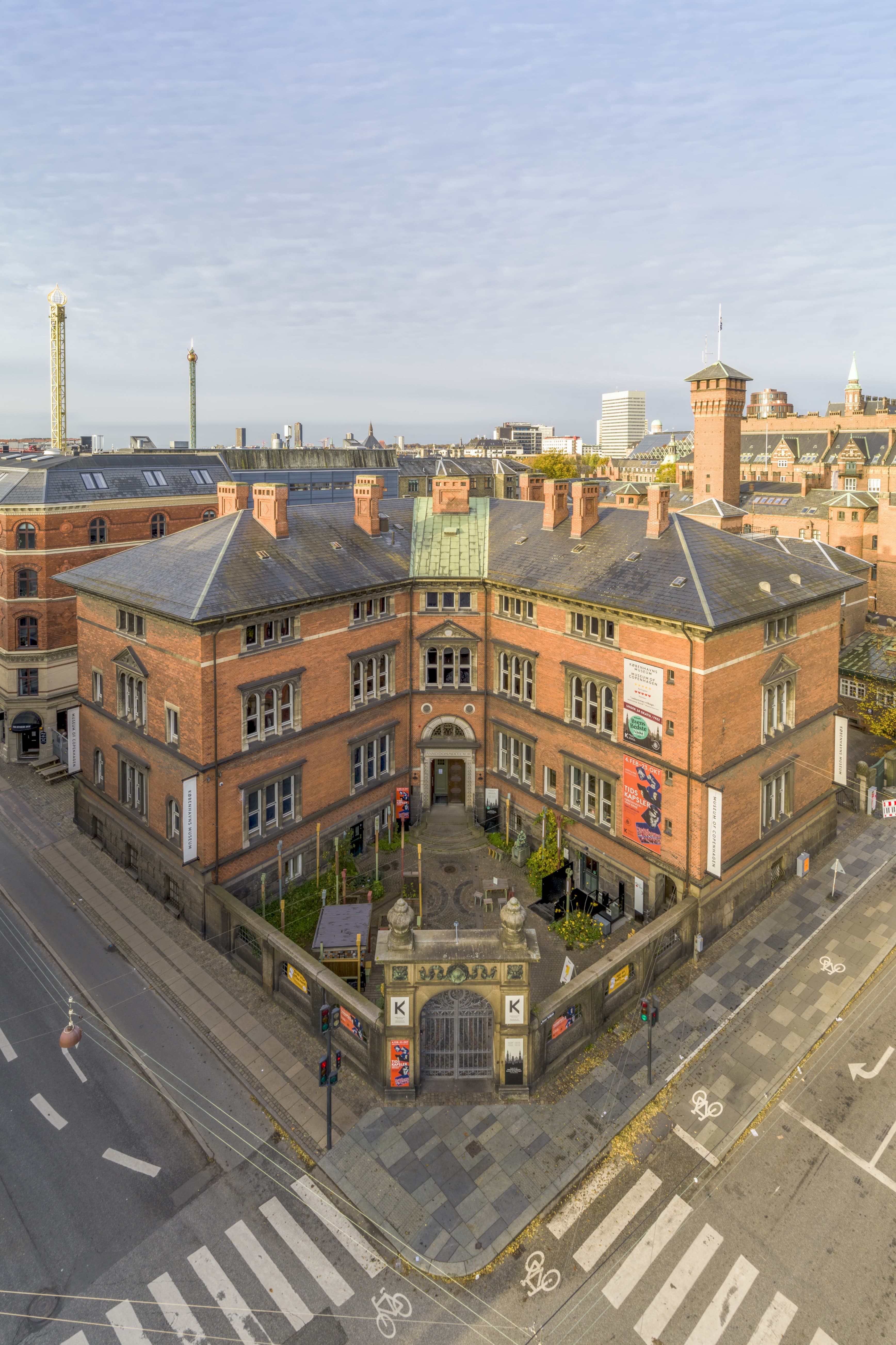 Luftfoto af Københavns Museum