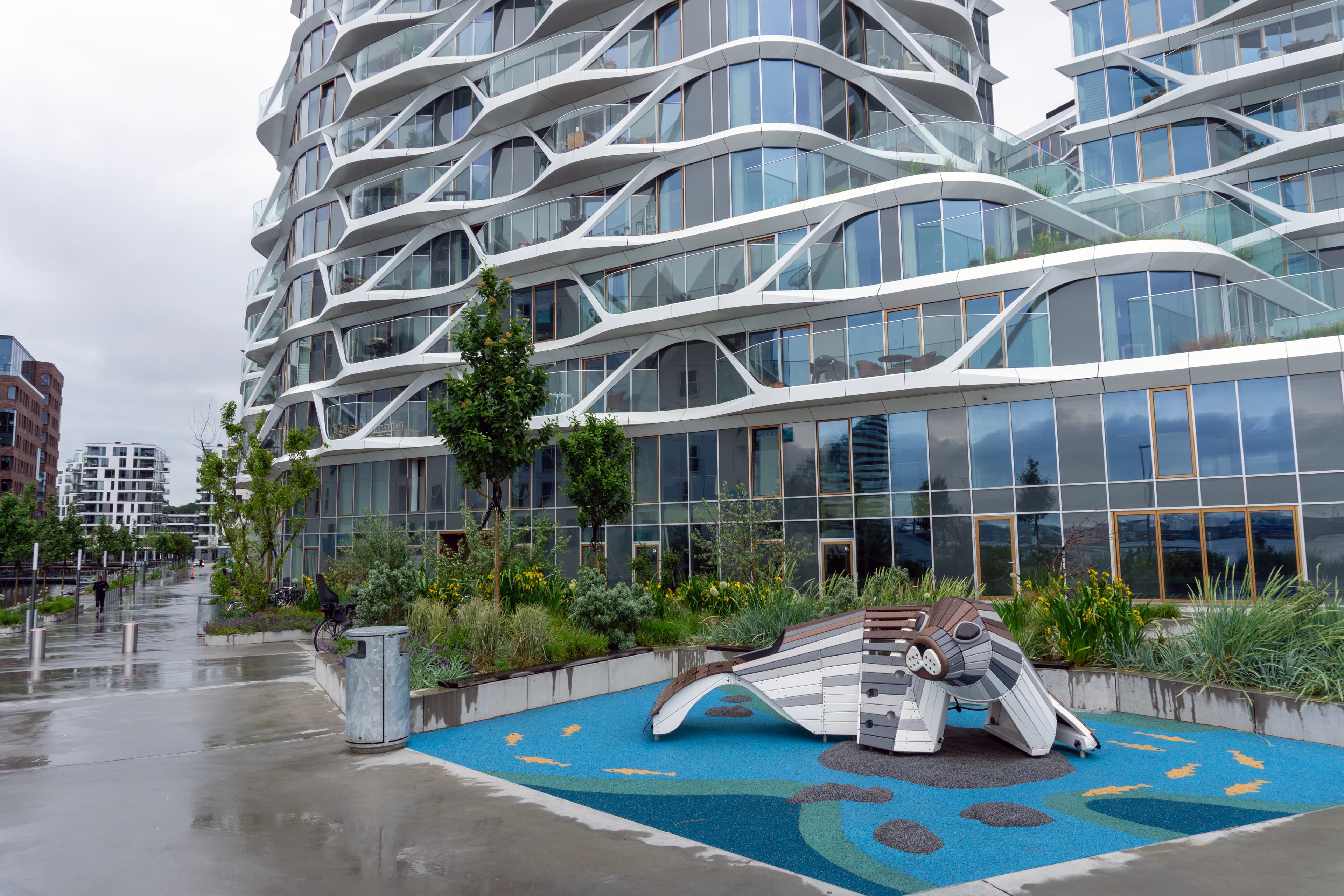 Lejeplads foran Lighthouse på Aarhus Ø