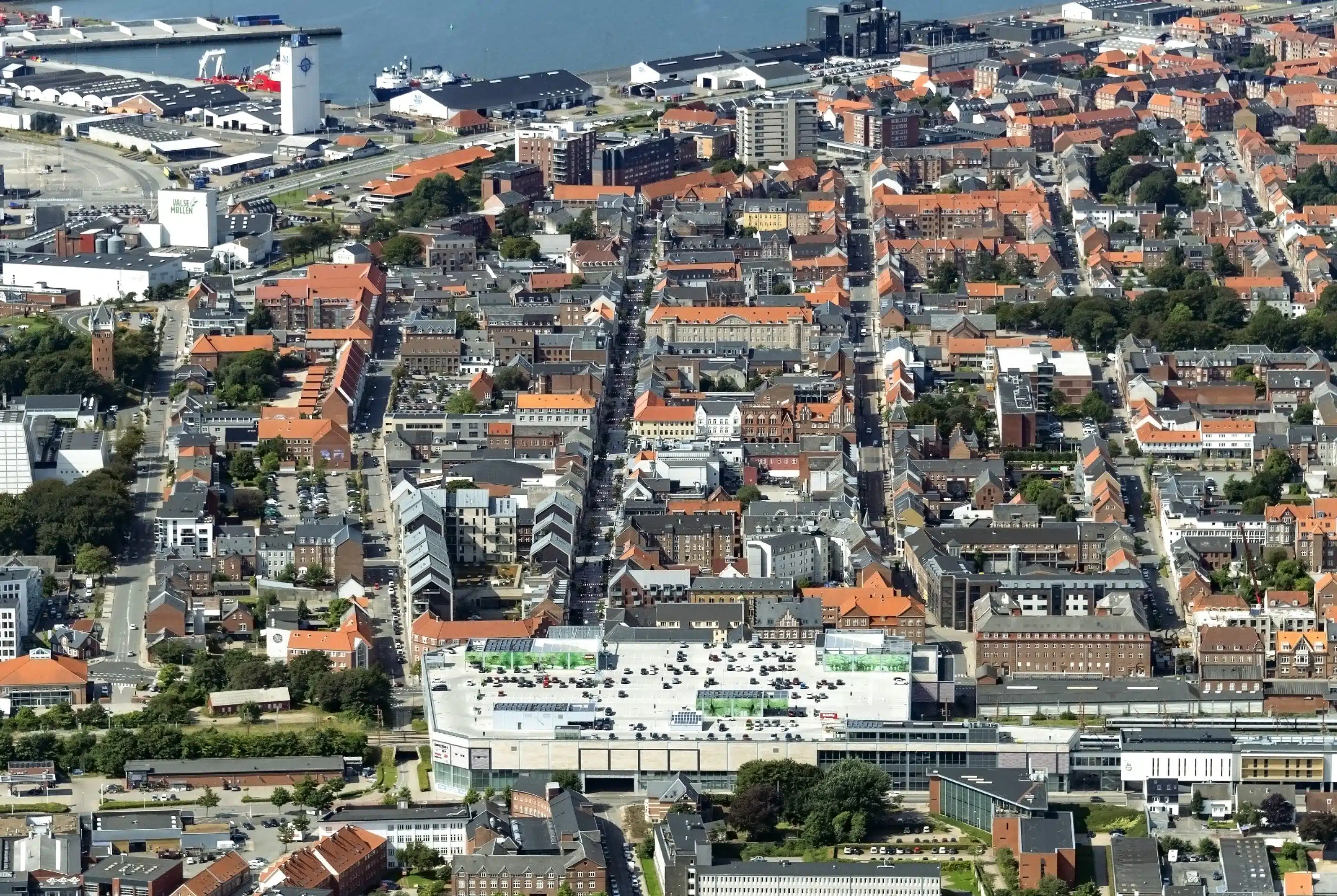 Dronebillede af Esbjerg